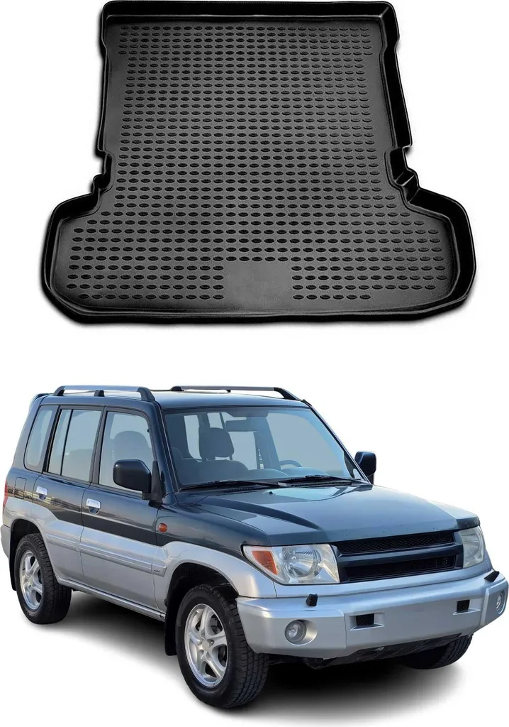 Protezione Bagagliaio Cani Mitsubishi Pajero 1999-2006 Vasca Gomma