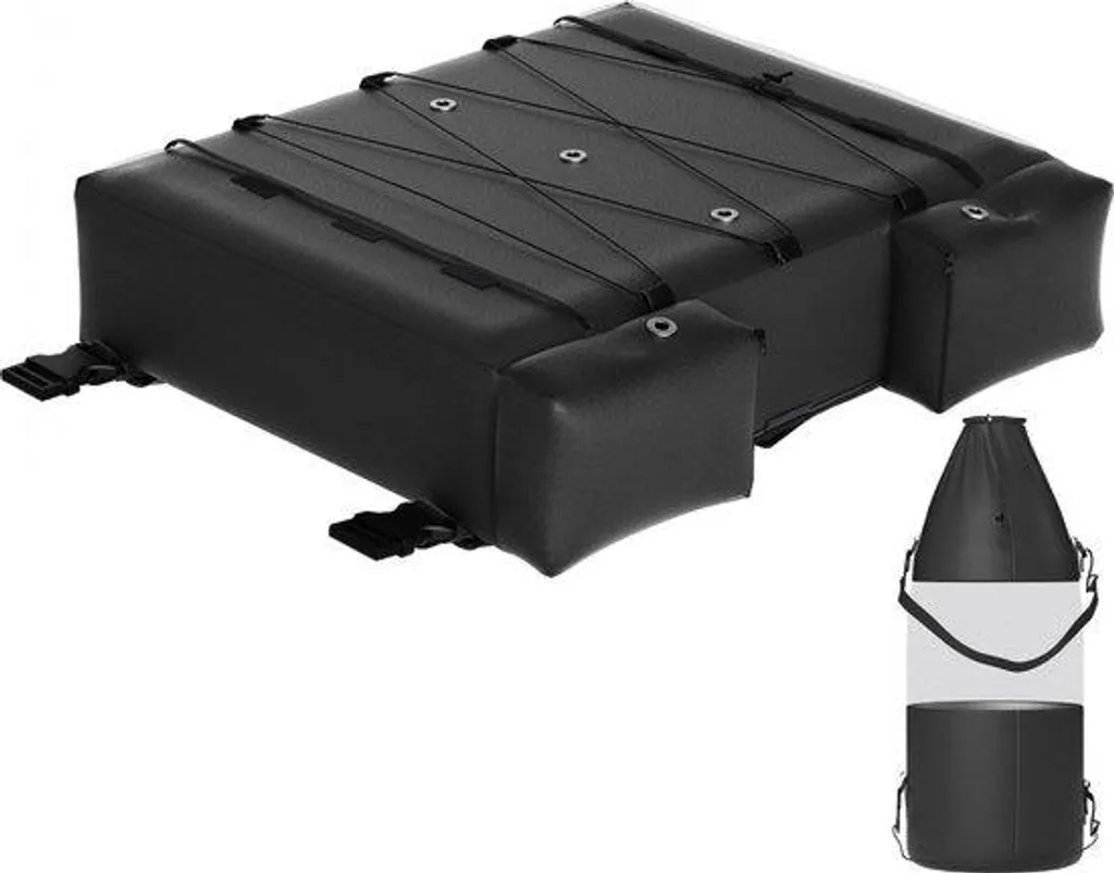 Sac de stockage pour couettes et oreillers 64x51x15 cm en tissu noir