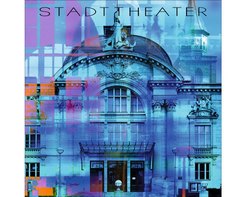 Glasbild Fürth Stadttheater II 50x50 cm