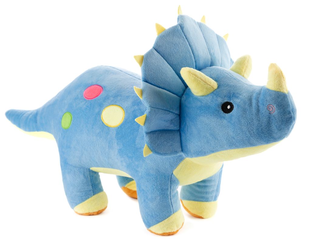 Gustaw Dino Alex - Kuscheltier Groß XXL (Blau, 40cm), Dinosaurier Gross Plüschtier Spielzeug Stofftier Plüschtier Dekoration.
