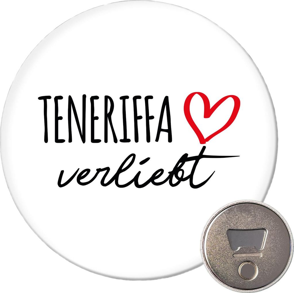 Huuraa Magnet Teneriffa verliebt 59mm Kühlschrankmagnet Produktbild 