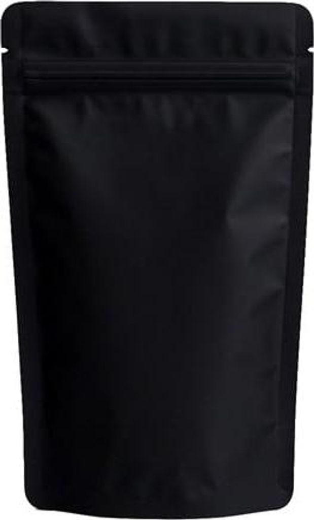 Doypack Schwarz Matt 100 ml – Praktische Verpackung mit Verschluss 50 Stück