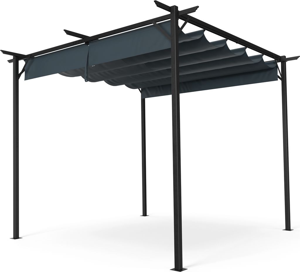 Blumfeldt Pergola 3x3 m - Wetterfestes Polyesterdach, Produktbild 