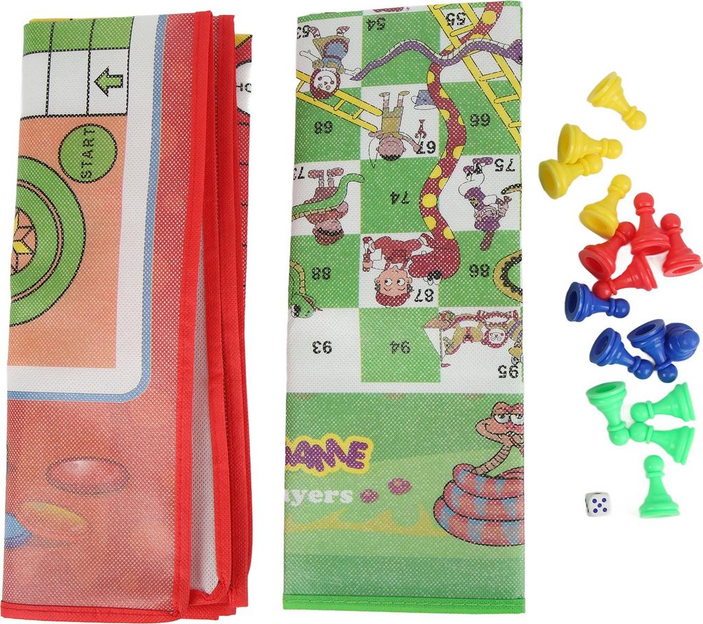 2 in 1 Brettspiel Set Fliegen Schach Leiterspiel für Kinder Erwachsene Reise