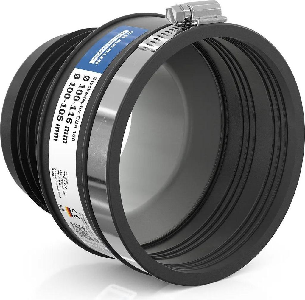 Adapter wtykowy CSA 100-105|100-116 150-165 mm, EPDM / V2A Zdjęcie produktu 