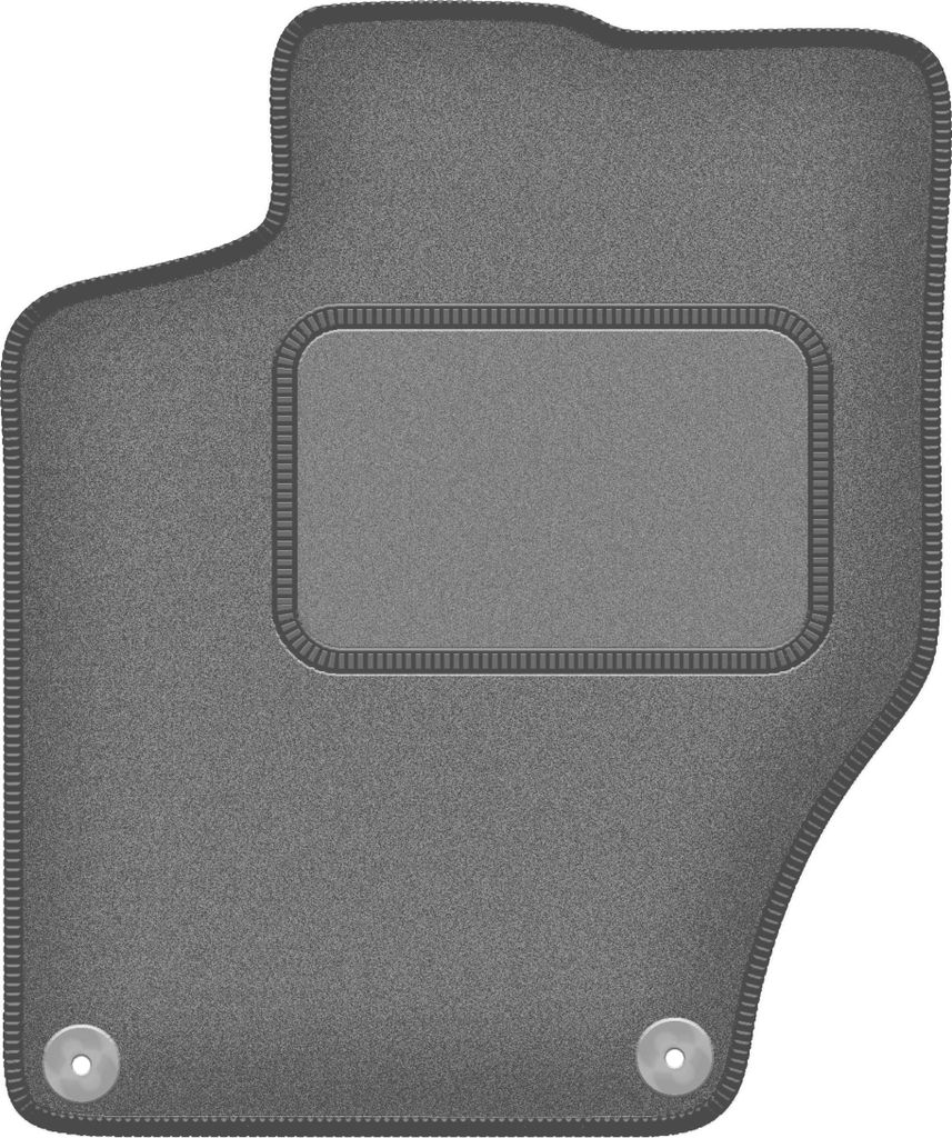 Fahrerfußmatte Velours graphit passend für DS. 4 Crossback (2015-2018, Schrägheck) – mit Befestigungen – passgenau