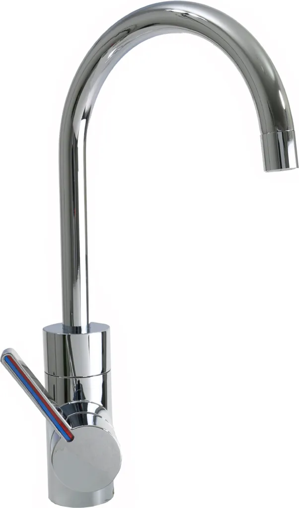 Robinet cuisine Lucca Comet Chrome - Bec orientable et design compact - 6