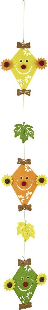 Herbstdeko Drachen Filz 72 cm bunt Produktbild 