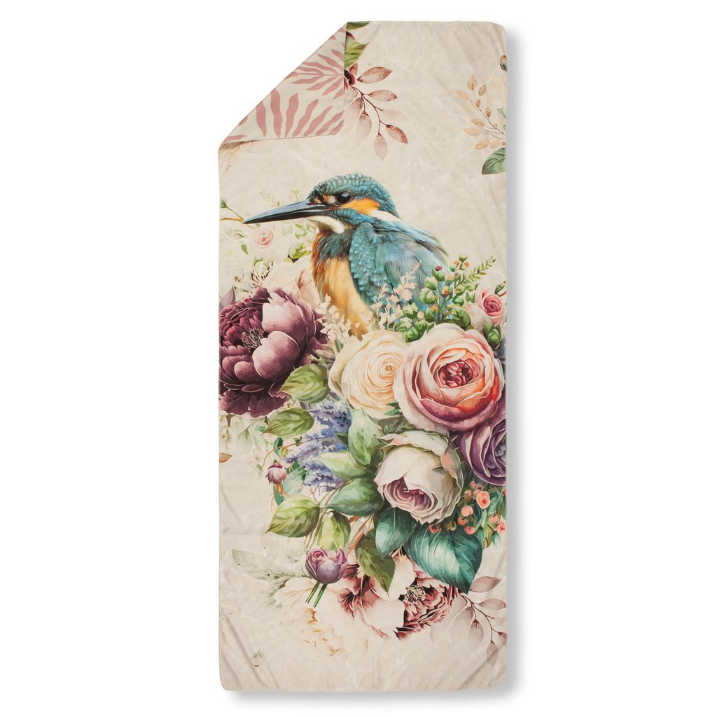 Sports towel Descanso 75x180 cm - flowers and birds