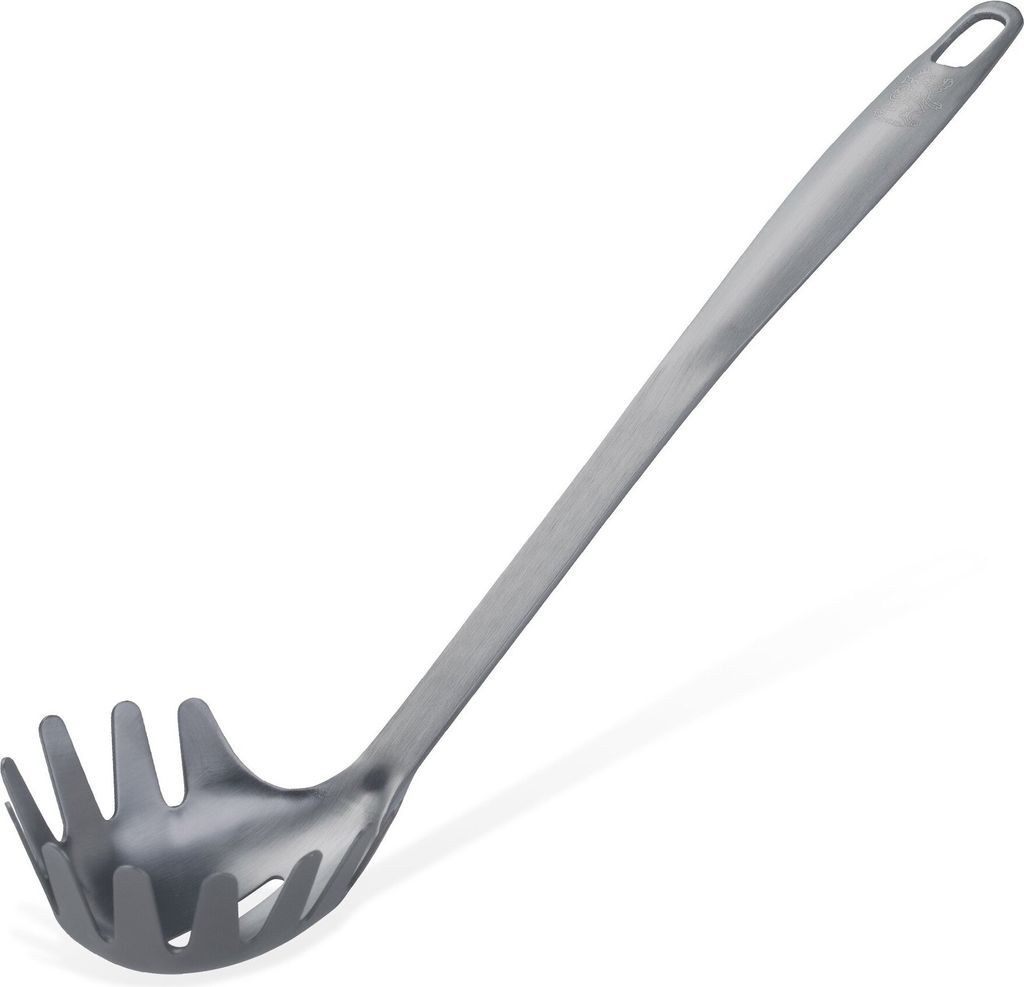 Stanley Rogers Spaghettilöffel Mattschwarz Hochwertiger Edelstahl, Titanium Beschichtung, Ideal für Nudelgerichte, Designed in Germany