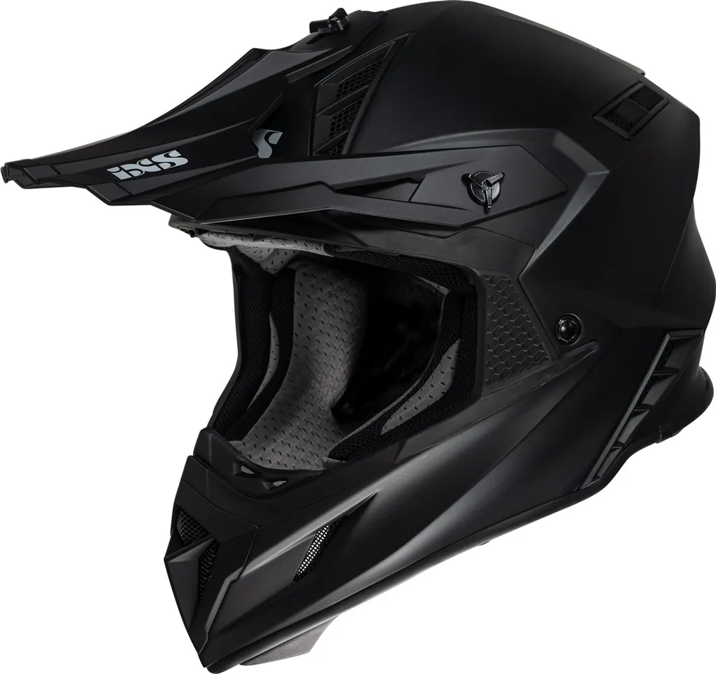 Casque de cross intégral iXS189FG 1.0 noir mat pour adulte taille XL