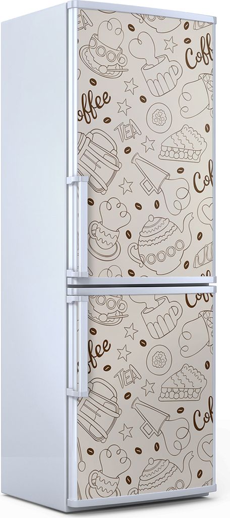 Magnete Dekorative - 70 cm x 190 cm - Küche - Magnetmatte Kühlschrankmagnete - Kaffee Kanne Und Tasse