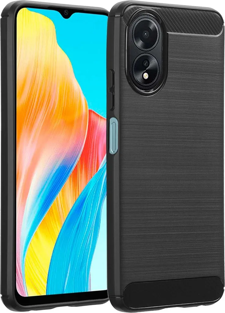 Cover OPPO A38 / A18 – Custodia Antiurto Con Anello 360° E Supporto Magnetico – TPU + PC, Nero