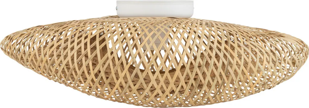 Plafonnier en bambou naturel HAVANA S bicolore blanc 1xE27 Nowodvorski