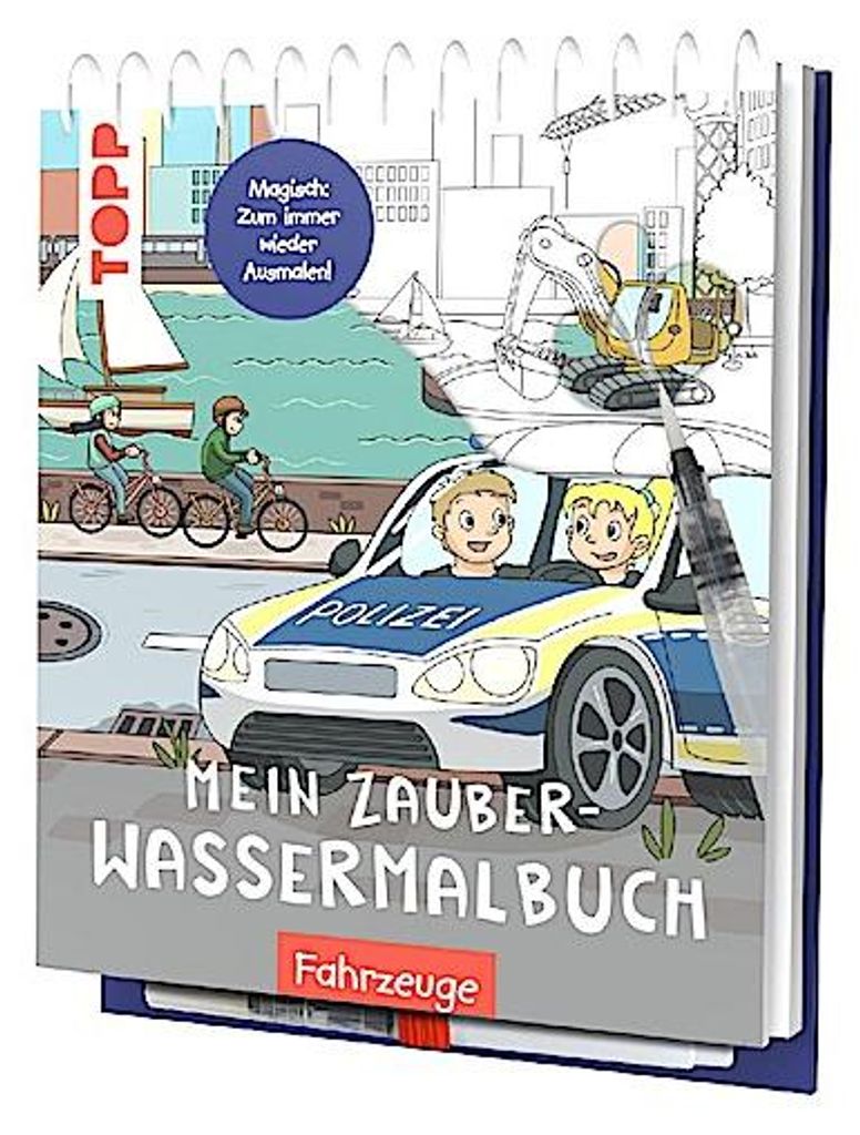 Mein Zauber-Wassermalbuch Fahrzeuge Immagine del prodotto 