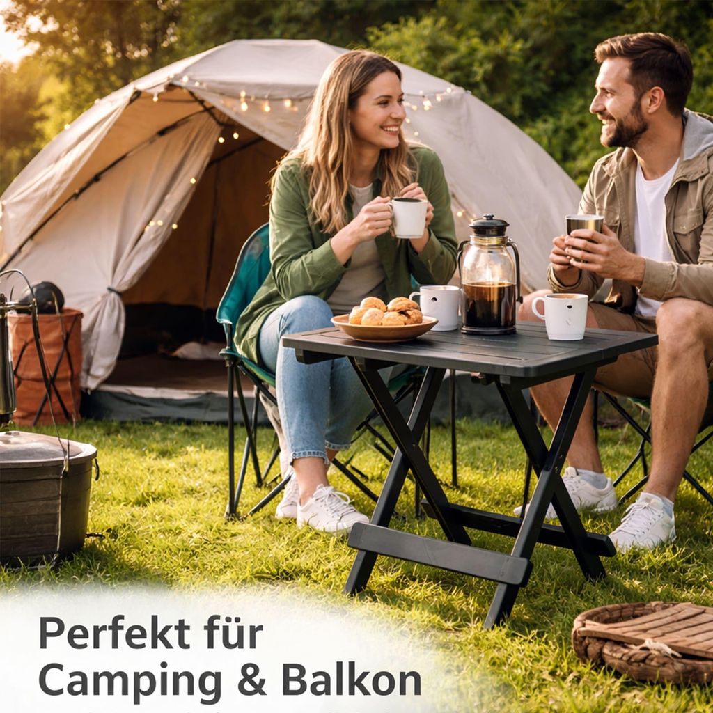 Klapptisch Beistelltisch Terrassen Camping Tisch Klappbar