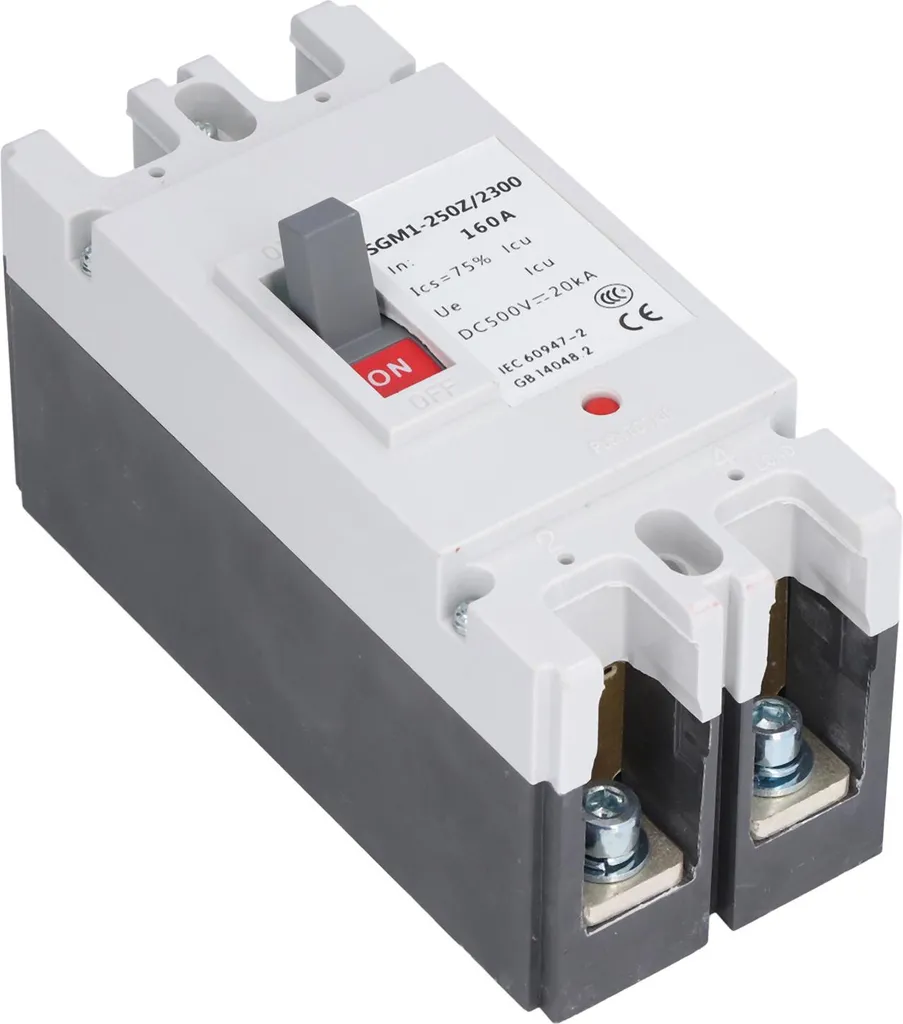 Disjoncteur Magnétothermique Solaire 2P 160A 500V DC Haute Capacité 20kA