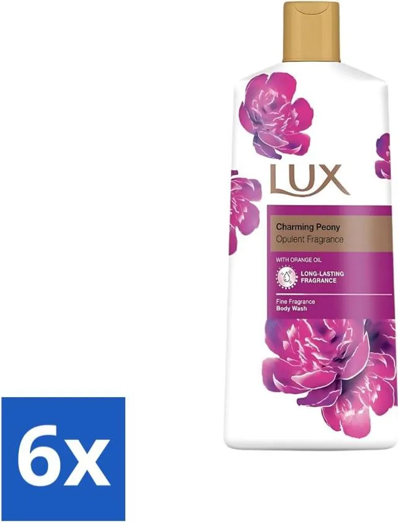 Lux Gel Doccia Peonia Incantevole 600ml - Set 6 Pezzi Risparmio