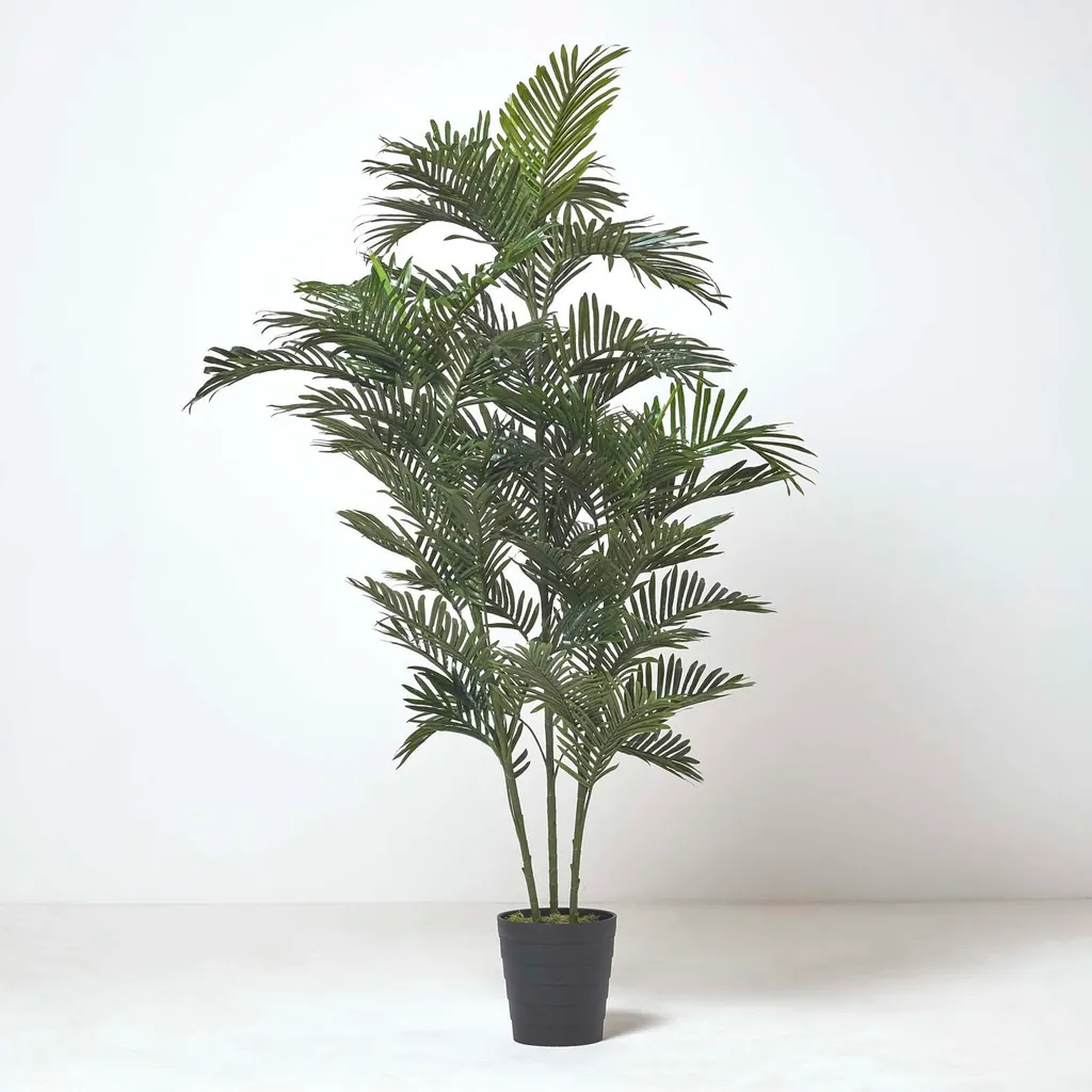 Palma Areca Artificiale Homescapes 120 cm - Pianta Finta Real Touch
