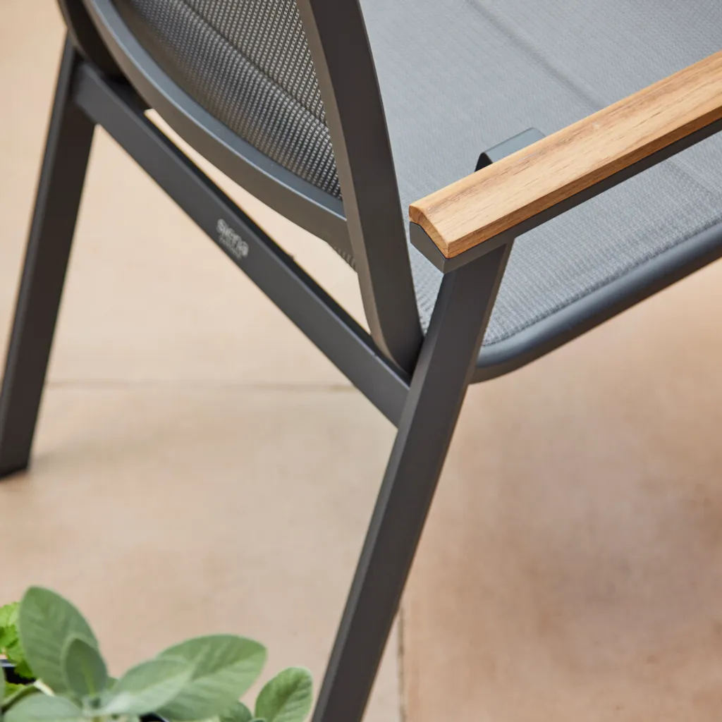 Fauteuil de jardin Tesoro avec dossier ergonomique et structure robuste - 12