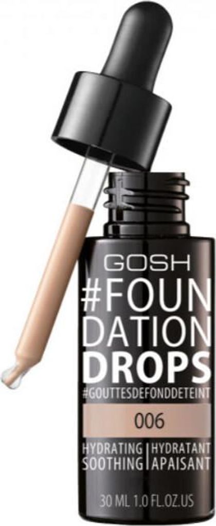 GOSH #Foundation Drops, Tropfflasche, Flüssigkeit, trockene Produktbild 