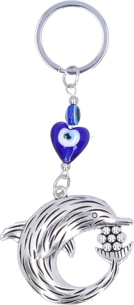 Lucky Eye Keychain Blue Delphin Anhänger Keyring Personalisierte Urlaubsgeschenkhandwerk