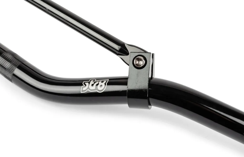 Guidon Str8 cross racing noir 740mm pour tuning de mécaboite