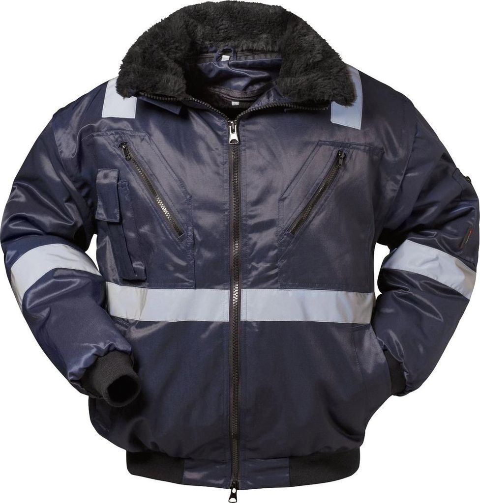 Norway Feldtmann NORWAY Pilotenjacke Rognan 23644 mit Reflexstreifen Gr. XL blau