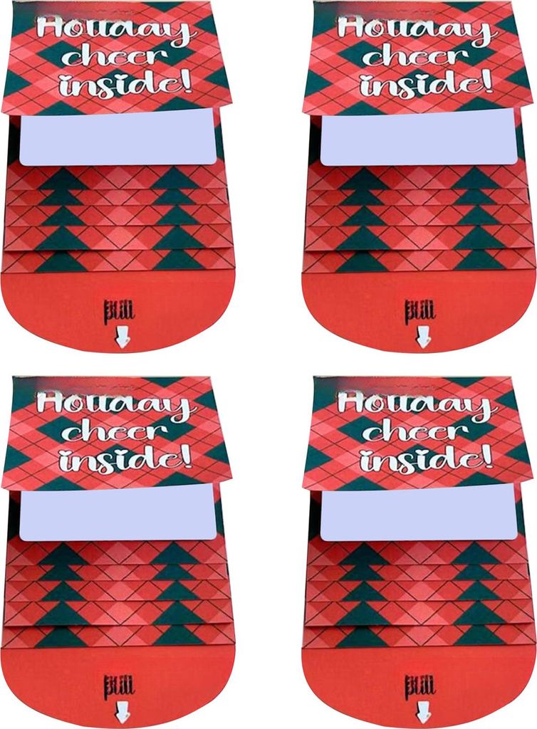 Handgefertigtes Weihnachtskartenheft mit ausziehbarem Design – ein tolles Geschenk für die Weihnachtsfeier!