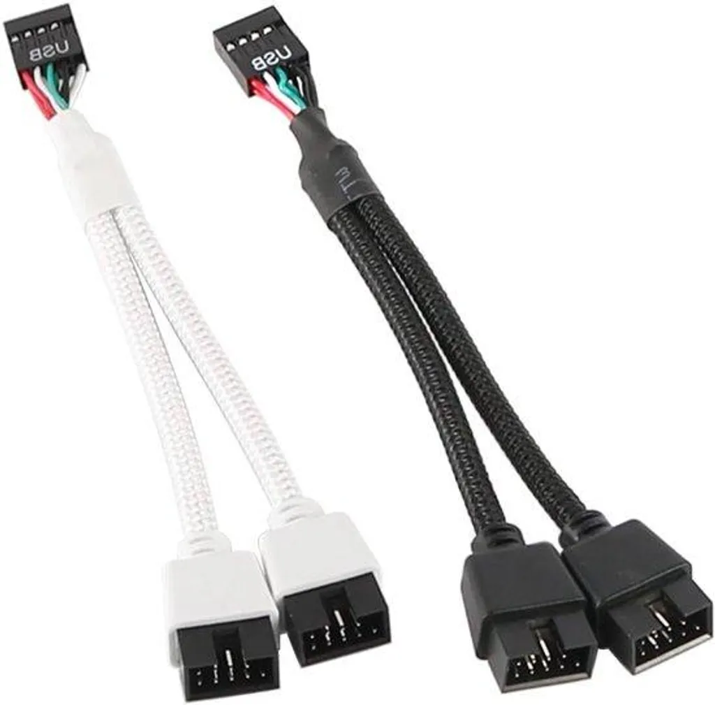 Répartiteur USB 2.0 crypté à 9 broches femelle, lot de 2 haute qualité
