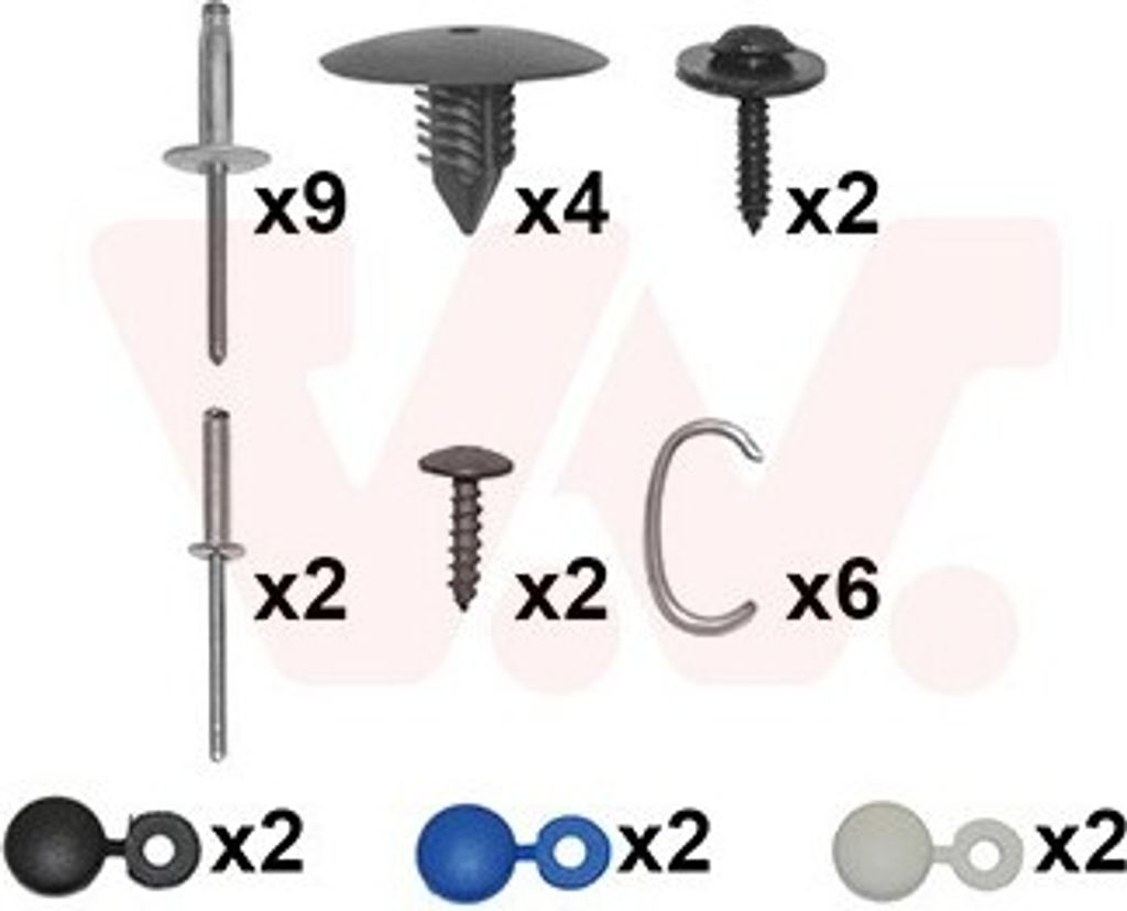 VAN WEZEL Montagesatz Stoßfänger Montagesatz 4373794 Vorne für RENAULT Clio IV Schrägheck (BH)
