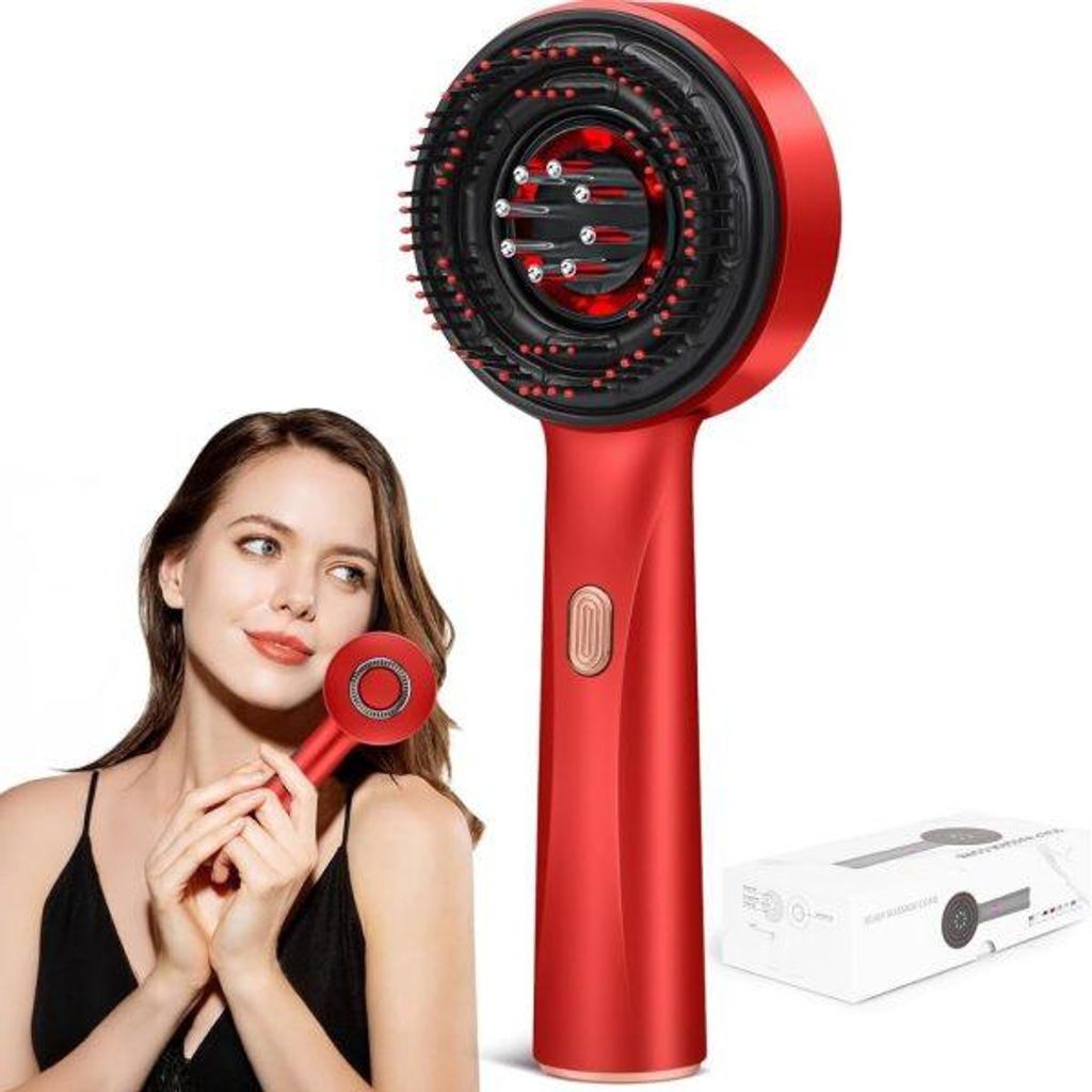 LED Haarmassagebürste, Stimulator für Haarwachstum und Produktbild 