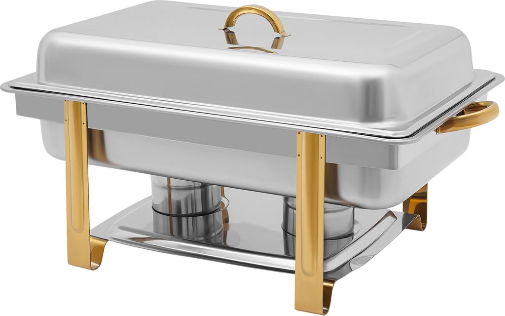 Chafing Dish Speisenwärmer Buffets 9L Edelstahl Warmhaltebehälter für Catering Buffet und Party