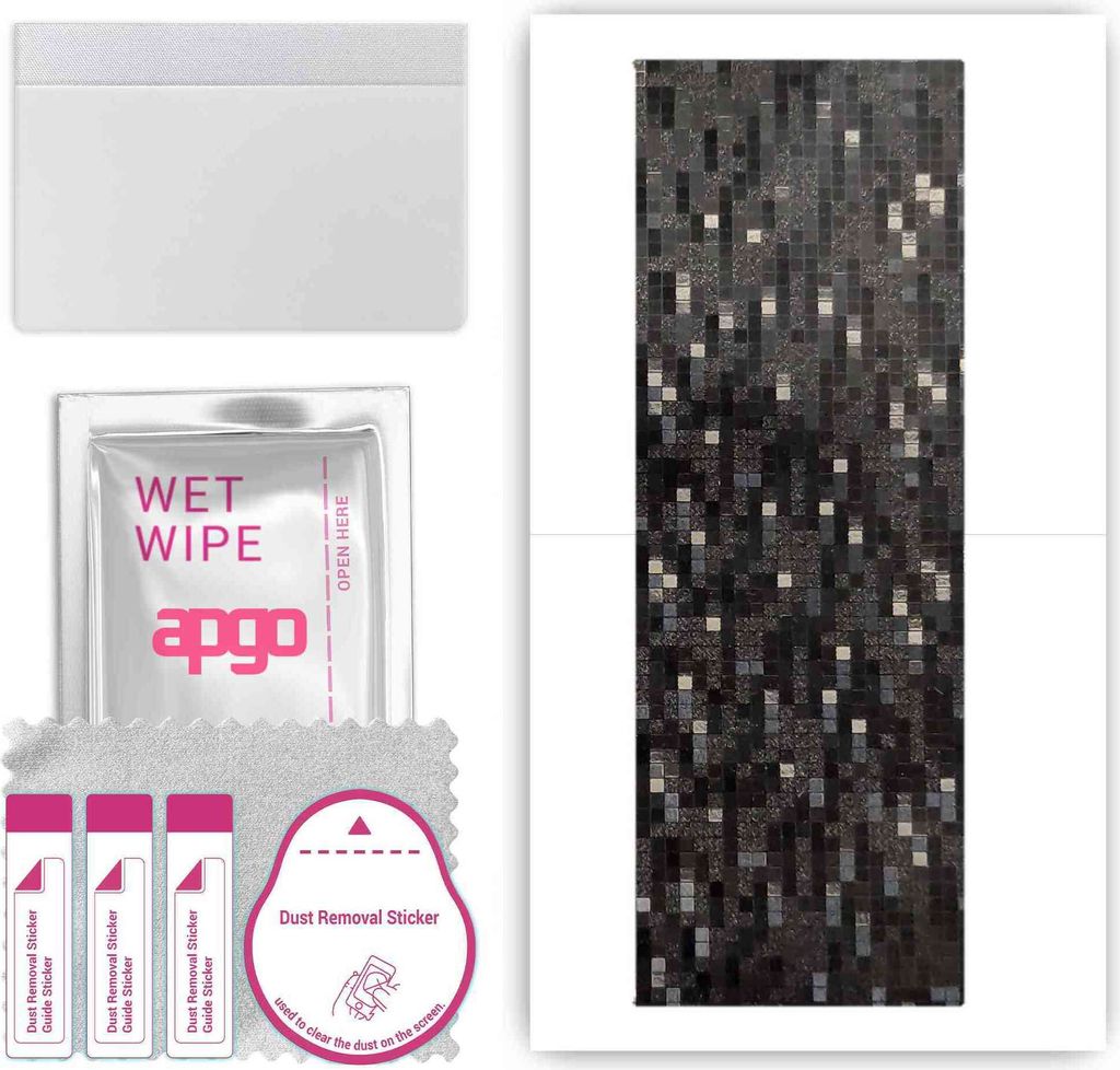 apgo Rückseite Schutzfolie, Skin, kompatibel mit Huawei Mate Xs, Hinten Displayschutzfolie aus Vinylfolie, kratzfest, einfache Montage - Carbon Bl...