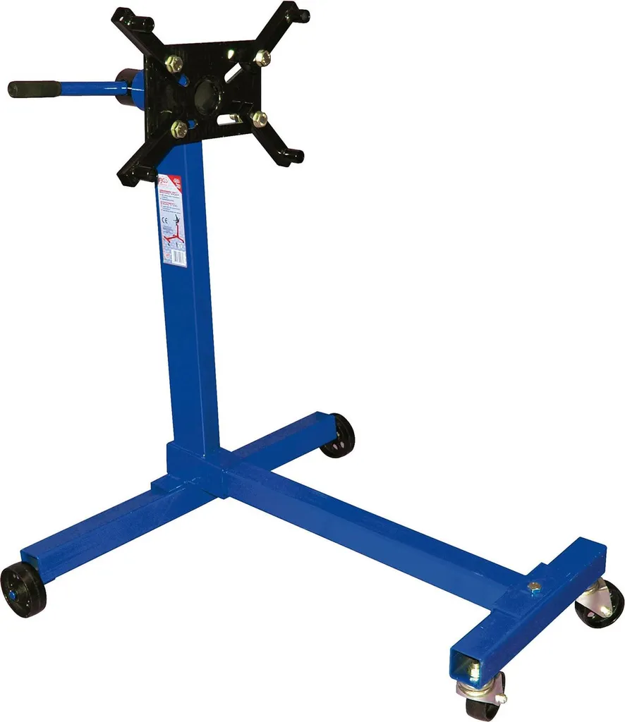Support moteur 450 kg avec bras réglables et roulettes directionnelles