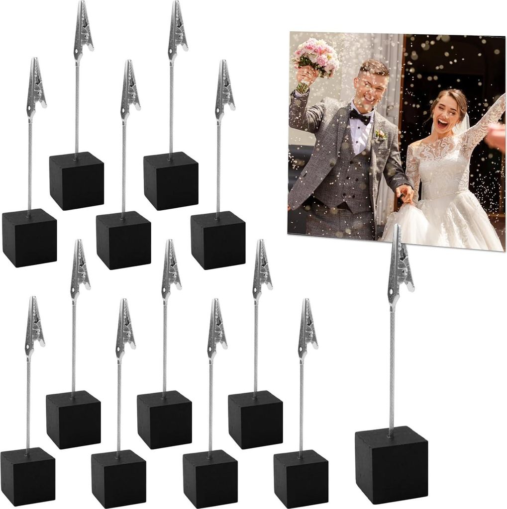 Fotohalter mit Klemmen für Dekoration und Organisation: Set von 20 Stück
