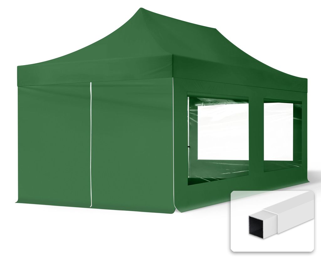 TOOLPORT 3x6 m Tonnelle pliante Acier, PES 700, côtés Image du produit 