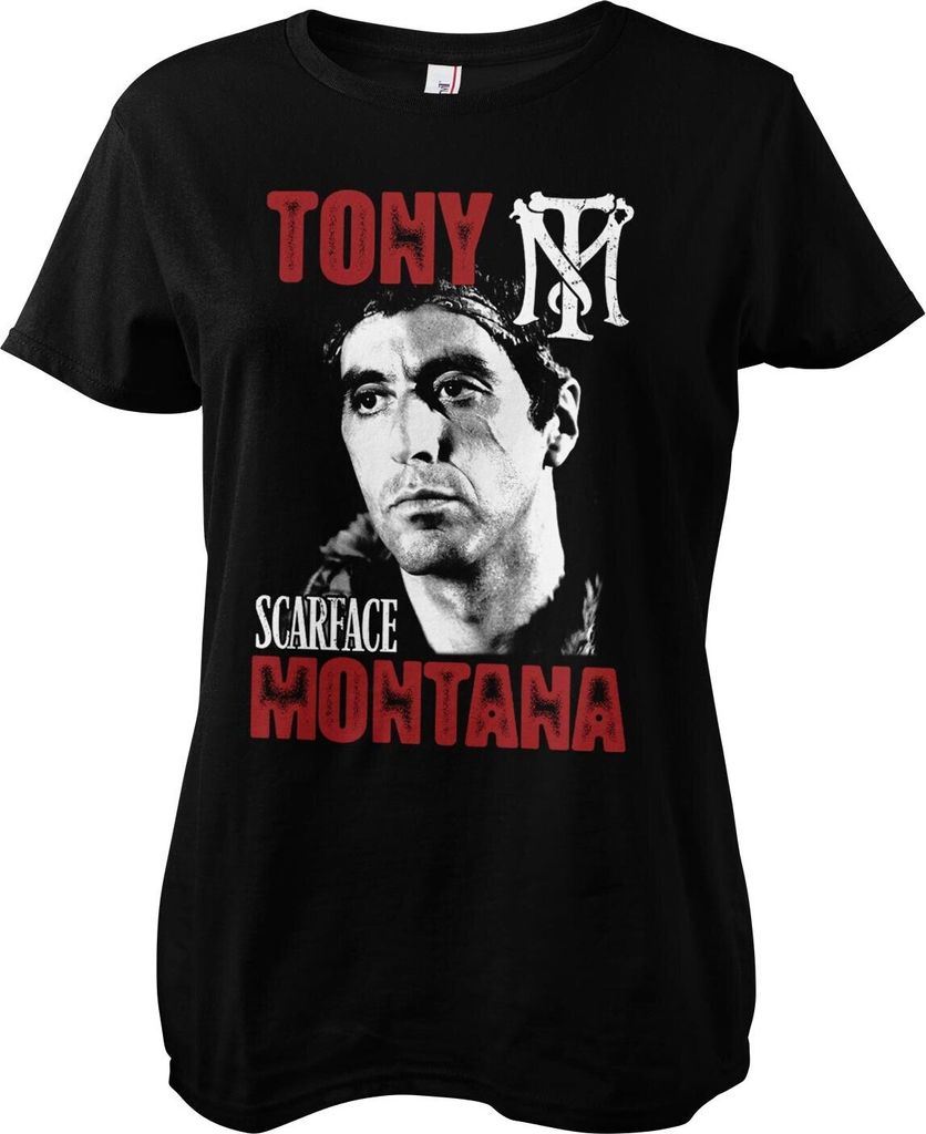 Tony Montana Girly Tee - Small - Black