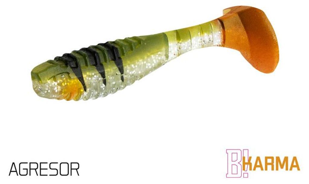 DELPHIN KARMA UVs, Gummiköder, 8cm, AGRESOR, 101002295
