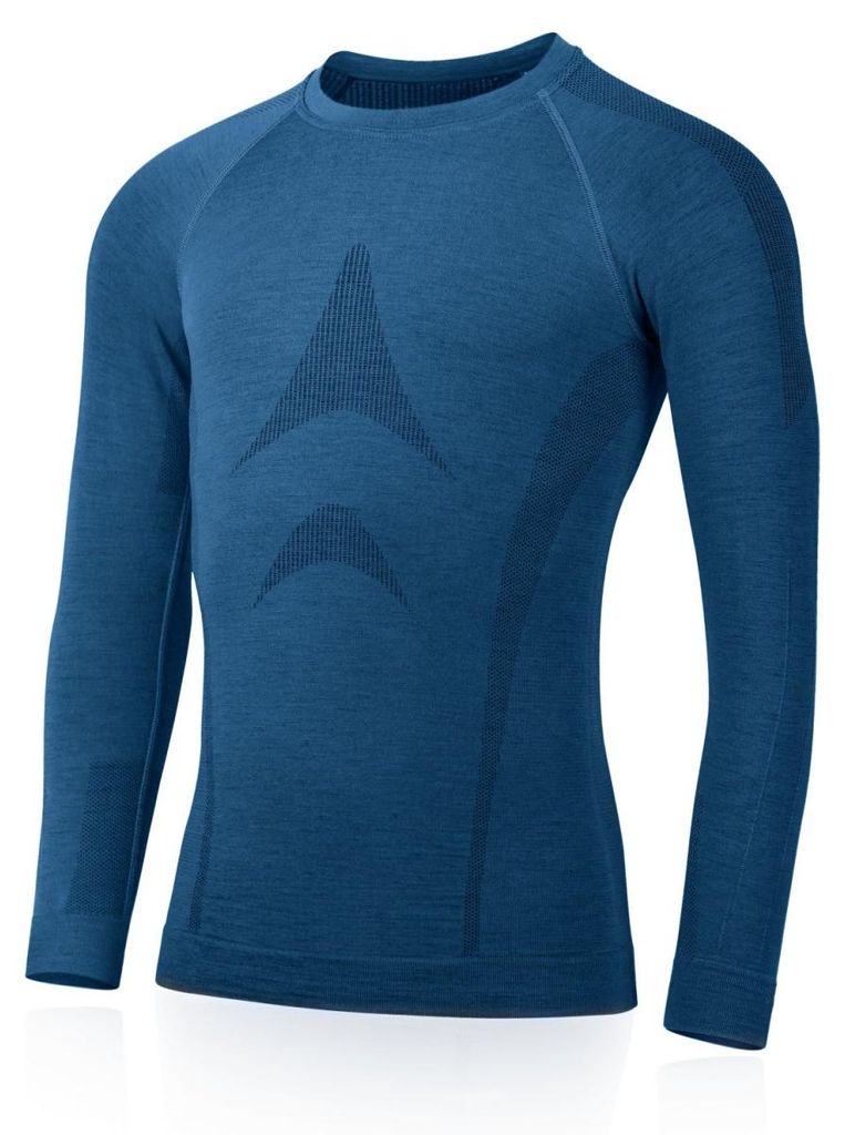 WOLF Herren nahtloses Merino-Langarmshirt