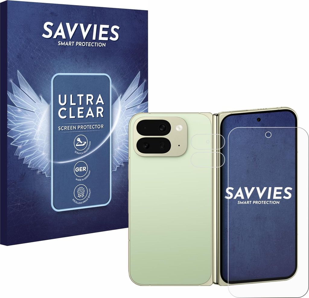 18x Für Google Pixel 10 Pro Fold (Display+Kamera) Schutzfolie Savvies Displayschutz Display Schutz Folie Klar Transparent