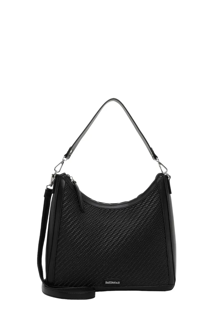 Emily & Noah Brenda Borsa a Mano Nera | Shopper Capiente e Resistente