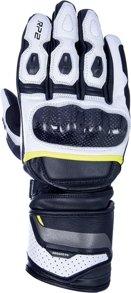 Oxford RP-2 2.0 Motorradhandschuhe Farbe: Schwarz/Weiß/Neon Gelb, Grösse: 3XL