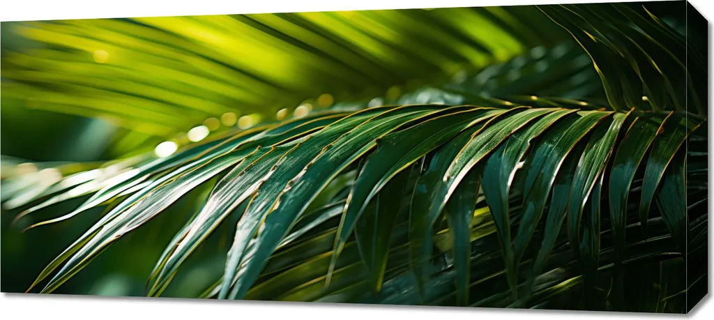 Quadro 90x40 cm Condensazione verde
