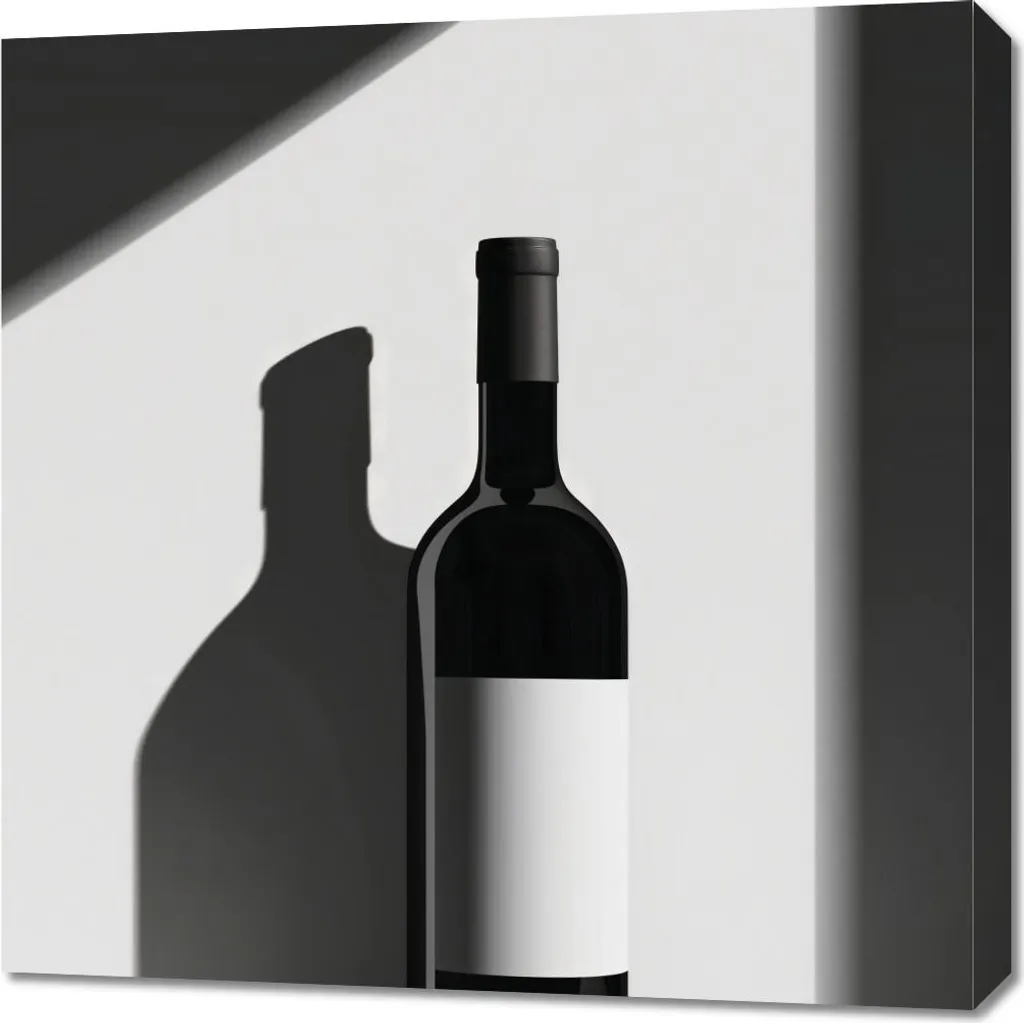 Quadro Moderno Vino 70x70 cm - Decorazione Parete Cucina e Living