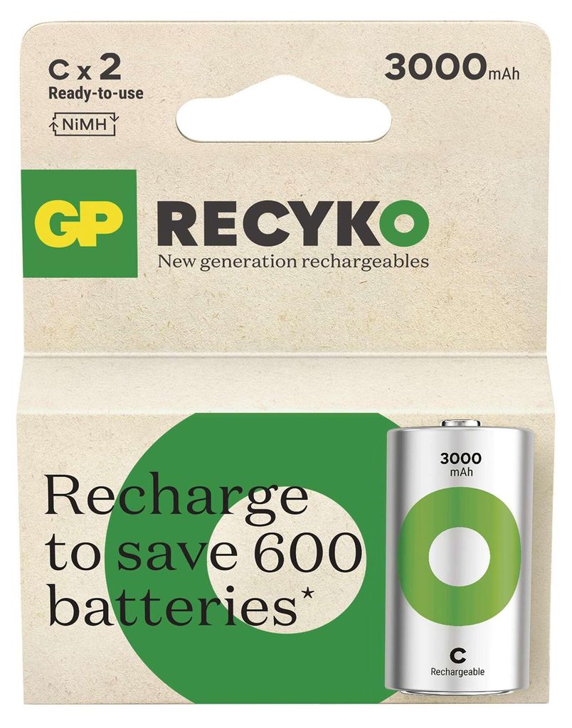 Nabíjecí baterie GP ReCyko 3000 C (HR14), 2 ks