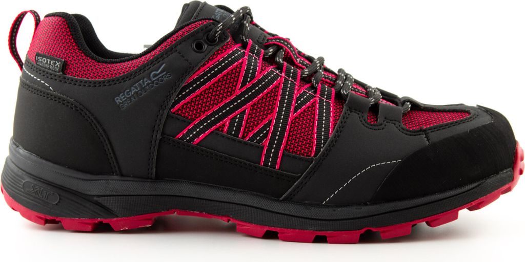 Regatta Frauen Samaris II Low Trekking-Stiefel wasserdicht schwarz und rosa 39