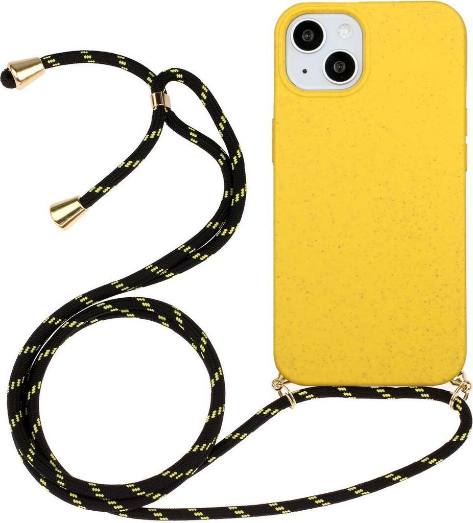König Design Hülle kompatibel mit Apple iPhone 15 Kunststoff Soft Handyhülle - Handy Case Gelb