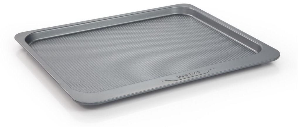 A baking sheet on a white background.