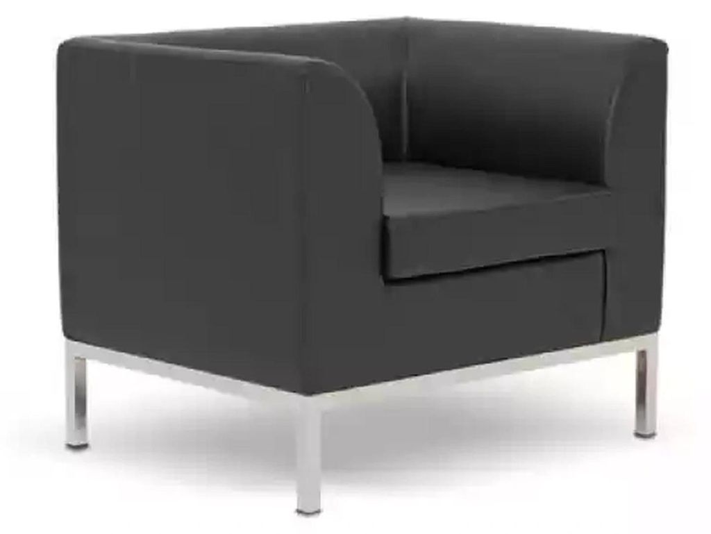 Sessel Arbeitszimmer Büro Möbel Textil Neu Schwarz Sitz Luxus Möbel
